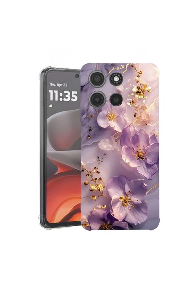 bestcase Husă Antișoc Compatibilă cu Motorola Edge 60 Fusion / Edge 60, Flora...