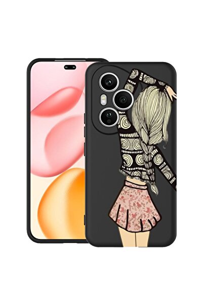 bestcase ¬Æ Husa pentru Honor 400 Pro din Silicon Ultra Slim cu Design Girl F...