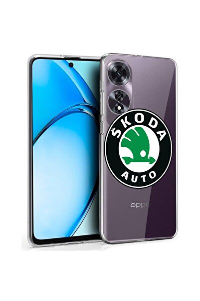 bestcase Калъф за OPPO A60 4G, Прозрачен силиконов 2ММ, Skoda Classic, Против...