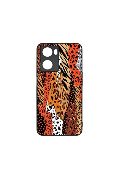 bestcase Λεπτή Γυάλινη Θήκη, Συμβατή με OPPO A77 4G / A77s, Σχέδιο Λεοπάρδαλη...