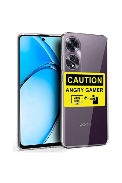 bestcase ¬Æ Husa pentru OPPO A60 4G, Clear Silicon 2MM, Angry Gamer, Antisoc,...
