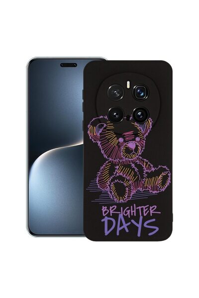 bestcase Husă pentru Honor Magic7 Pro, Silicon subțire premium de 1.2MM, Ursu...