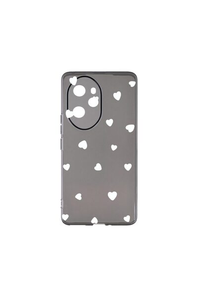 bestcase Θήκη Σιλικόνης Γραφίτη 1.5MM, Συμβατή με Honor X8a, Με σχέδιο καρδιά...