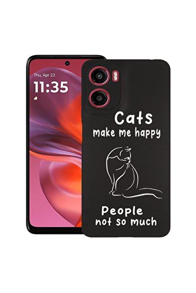 bestcase ¬Æ Husa Slim Silicon pentru Motorola Moto E15, Cats And People, 1997...