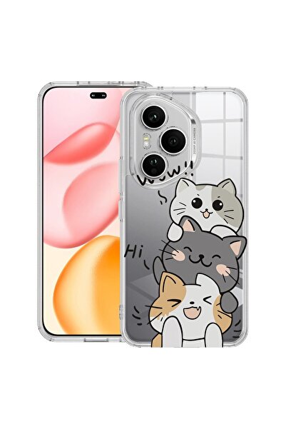 bestcase ¬Æ Husa Clear Silicon pentru Honor 400 Pro, Cat Wow, 2036424 T 1855