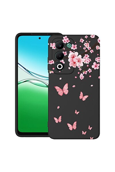 bestcase ¬Æ Husa TPU Ultra Slim Compatibila cu OPPO A5, Pink Cherry Blossom &...