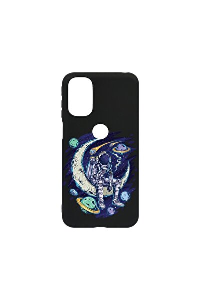 bestcase Тънък силиконов калъф 0.8ММ, съвместим с Motorola Moto G31, Астронав...