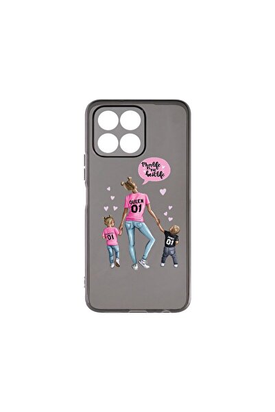 bestcase Θήκη Σιλικόνης Γραφίτη 1.5MM, Συμβατή με Honor X6a, Σχέδιο Μαμά Ζωής...