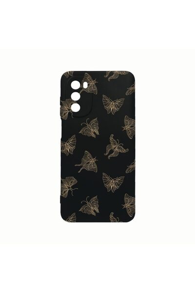 bestcase Θήκη Σιλικόνης, Συμβατή με Motorola Moto G82 / Moto G52, Χρυσή Πεταλ...