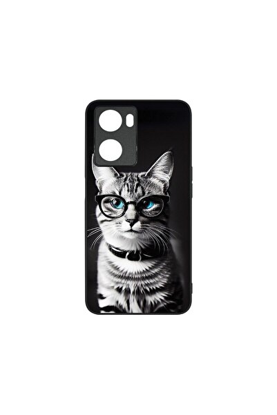 bestcase Husa BestCase® Slim Glassy, Compatibilă cu OPPO A77 4G / A77s, Pisic...