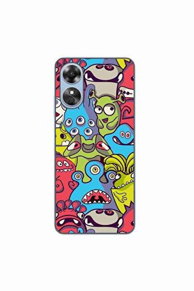 OEM Husa compatibila cu Oppo A17 Silicon Gel Tpu Model Squishi Monsters