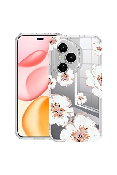 bestcase ¬Æ Husa Clear Silicon pentru Honor 400 Pro, Pastel Colors - Flowers,...