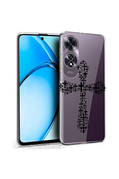 bestcase ¬Æ Husa pentru OPPO A60 4G, Clear Silicon 2MM, Cross in cross, Antis...