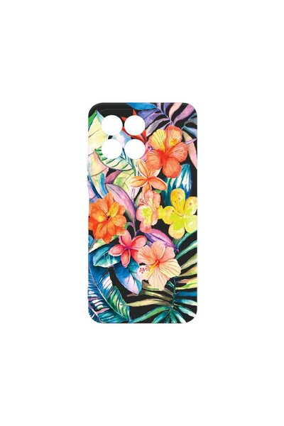 bestcase Husa BestCase® Silicon Lichid Premium, Compatibilă cu Honor X6, Flor...