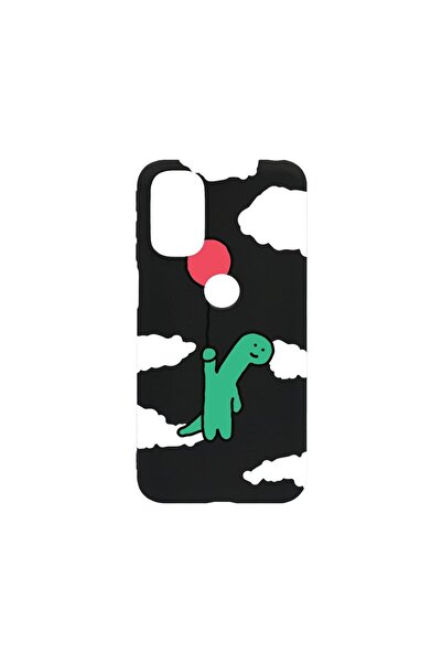 bestcase Тънък силиконов калъф 0.8ММ, съвместим с Motorola Moto G31, Дино бал...