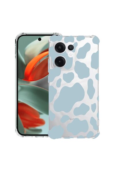 bestcase ¬Æ Husa compatibila OPPO Reno13 F 5G, Anti Shock 1.5MM, Blue Cow, Pr...
