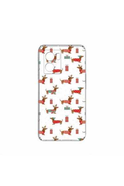 bestcase 2ММ тънък силиконов калъф, съвместим с OPPO A57s, Коледен дакел, Уст...