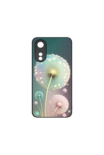 bestcase Тънък стъклен калъф, съвместим с OPPO A78 5G / A58 5G, Зелен глухарч...