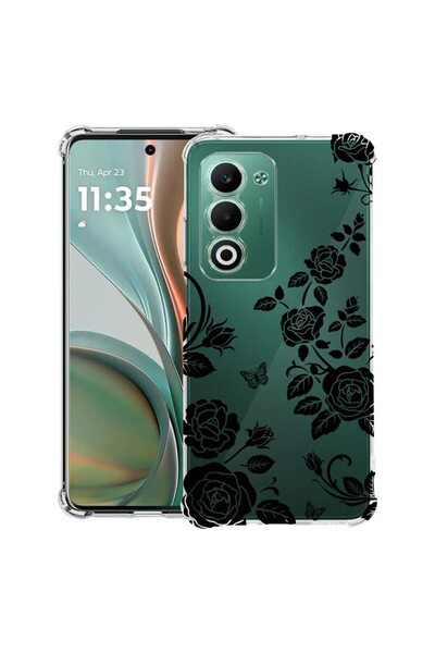 bestcase ¬Æ Husa Anti Shock Compatibila cu OPPO A5, Floral -Black Rose, 20520...