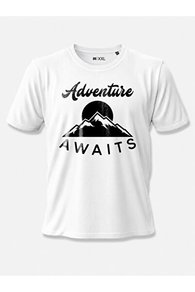 North Whiskers تي شيرت مطبوع عليه "Adventure Awaits Nature and Camping" مصنوع...