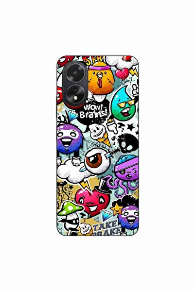 OEM Husa compatibila cu Oppo A18 4G Silicon Gel Tpu Model Pop Art Graffiti