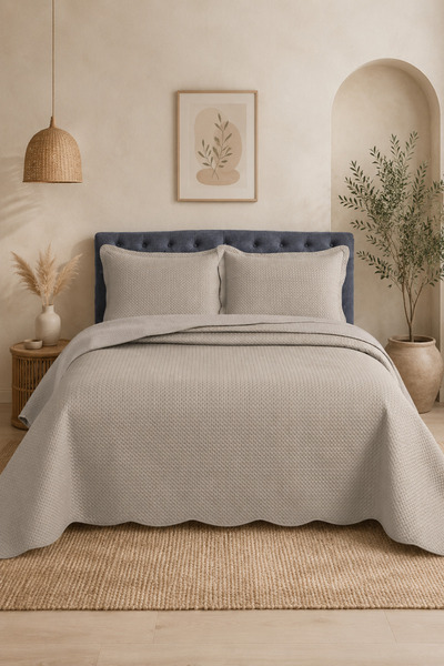 Bikaya Home Set cuvertură de pat dublă din catifea |   250x260 cm |   Design ...
