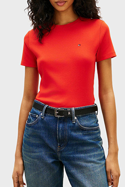 Tommy Hilfiger Pamuklu Logolu Slim Fit Bisiklet Yaka T Shirt T SHİRT WW0WW405...