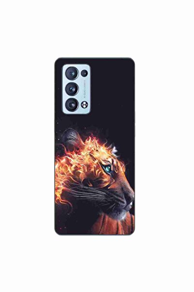 OEM Husa compatibila cu Oppo Reno6 Pro 5G Silicon Gel Tpu Model Flameborn Tiger