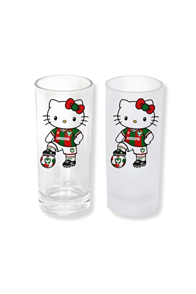 Ghostbastır Amedspor Hello Kitty Buzlu / Buzsuz Seçenekli Rakı Bardağı – 1 Ad...