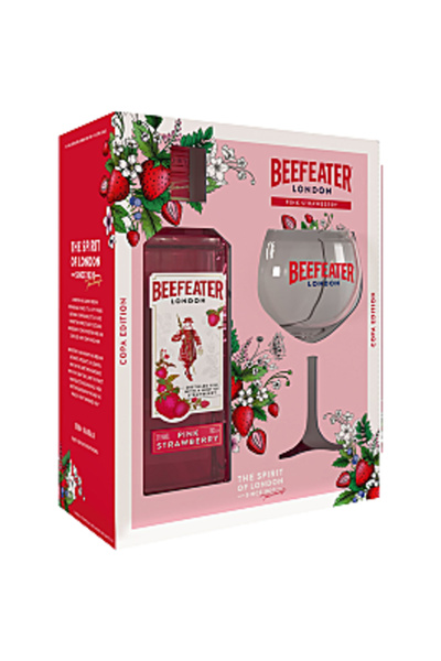 Beefeater Gin Pink, 37.5% alcool, 0.7L + 1 pahar