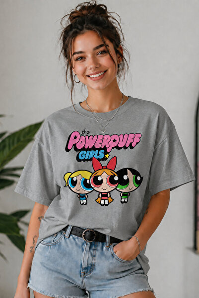 ArtYus Μπλουζάκι Powerpuff Girls με στάμπα Unisex Oversize – Βαμβακερό T-Shir...