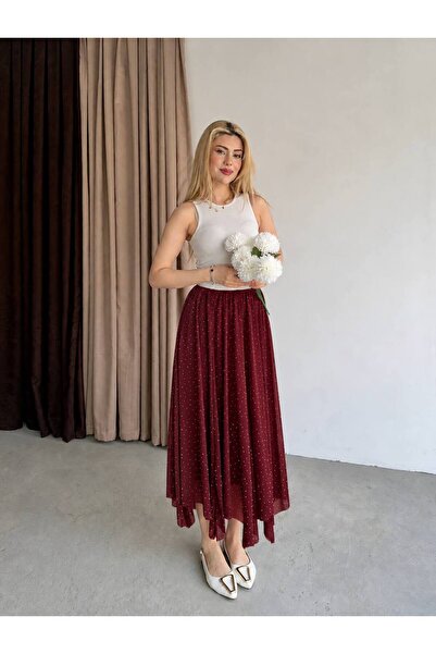 Paraf style Midi Boy and Sparkle Detailed Skirt