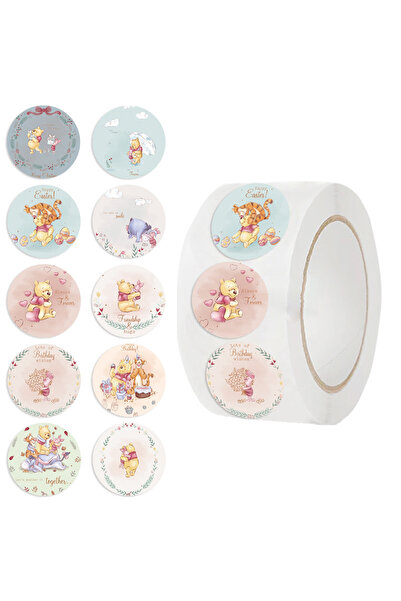 Choice 500PCS 500pcs/roll Cute Disney Winnie The Pooh Sealing Stickers Cartoo...
