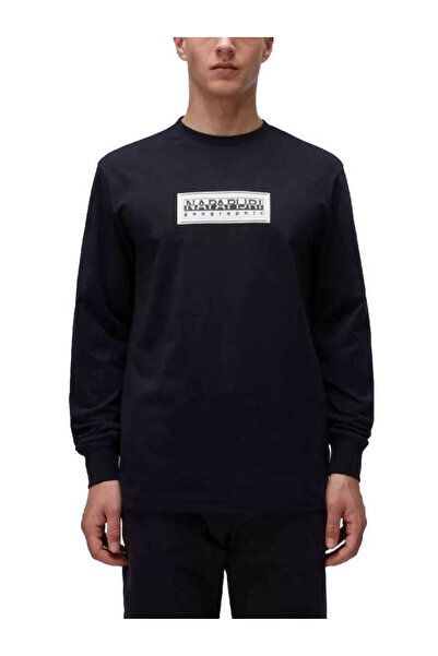Napapijri Ανδρικό Μακρυμάνικο S-Box T-shirt Μαύρο NP0A4I3M-0411