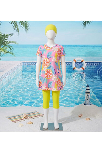 TESMAY Costum de baie semi-închis pentru copii și adolescenți