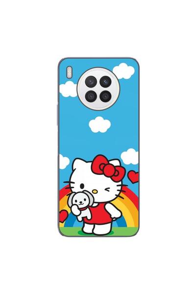 OEM Husa compatibila cu Huawei Nova 8i Silicon Gel Tpu Model Hello Kitty Rainbow
