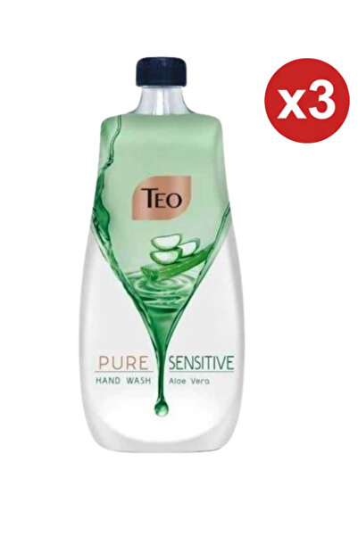 Teo Teo Liquid Soap Refill, Pure Sensitive, 800ml x 3pcs