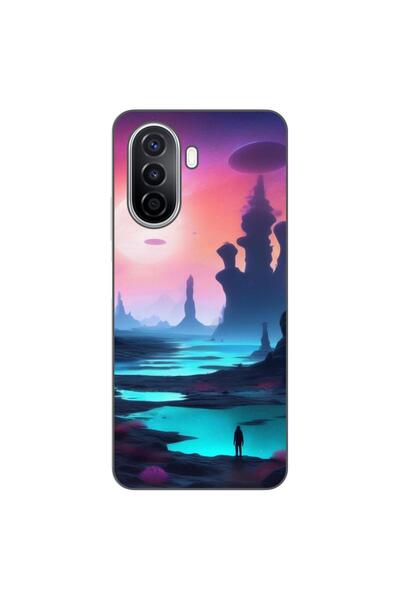 OEM Husa compatibila cu Huawei Nova Y70 Silicon Gel Tpu Model Mystic Planet