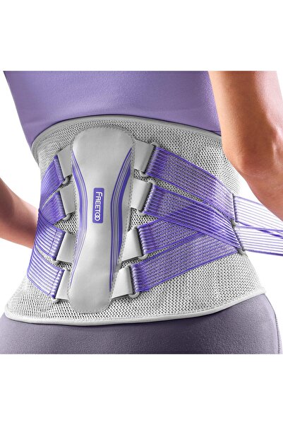 freetoo Centură de susținere a spatelui unisex, tricotată 3D, ultra-respirabi...