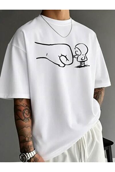 bellanova Unisex Oversize T-shirt με στάμπα Streetwear Άνετη εφαρμογή Daily P...