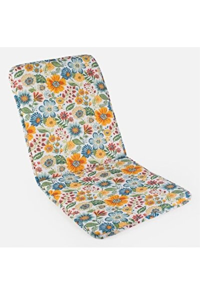 Cumpara-Istet Ecru Floral Backrest Chair Cushion 87 x 43 cm
