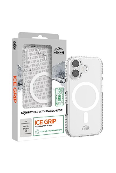EIGER Husa Ice Grip Magsafe GRS iPhone 17 Clear