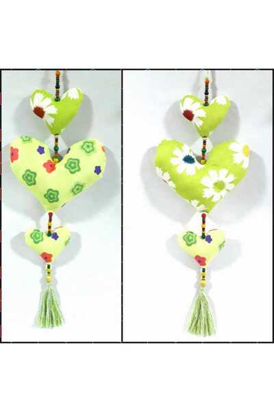 Lucille Craftshop Fluffy hearts,59 cm, Wall ornament with cushions, decorated...
