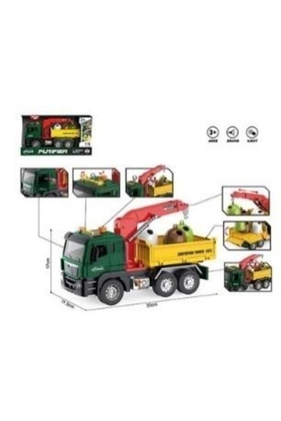 MADEJ Camion cu container și macara, scară 1:10