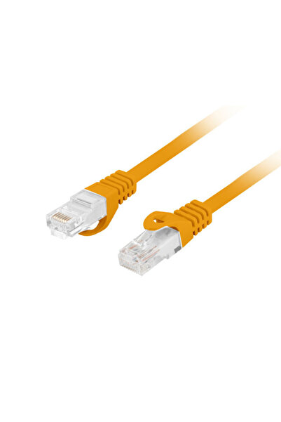 Lanberg Cordon de patch UTP cat.6 0,5m LSZH CU, testat cu Fluke, pomară≈ñczowy