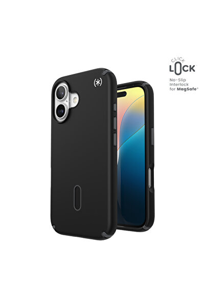 Speck Presidio2 Pro ClickLock & MagSafe - Husă iPhone 16 (Negru / Gri Ardezie...