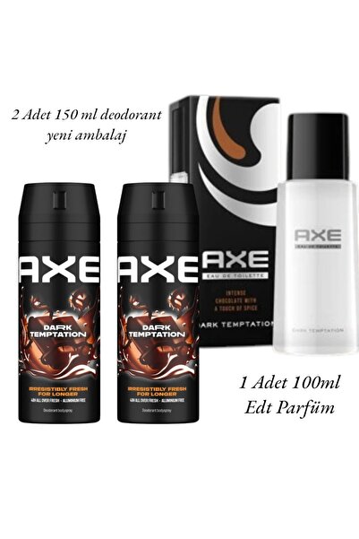 Axe Dark Temptatıon Bay Parfüm 100 ml + Deodorant Sprey Dark Temptation 150 m...