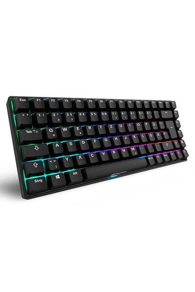 SHARKOON Gaming Tastatur Skiller SGK50S3 PBT schwarz-gelbRGB