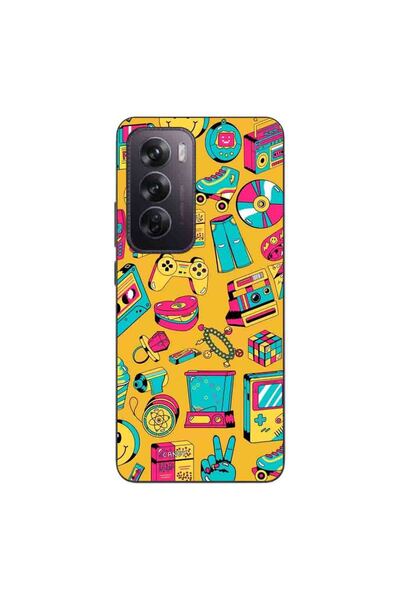 OEM Husa compatibila cu Oppo Reno12 Pro Silicon Gel Tpu Model Pop Art Vintage