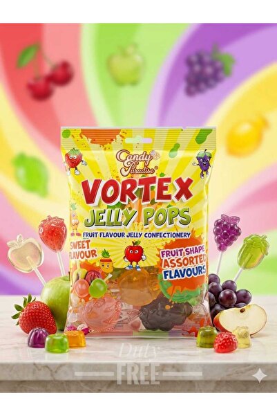 hijazigroup Candy Paradise Vortex Jelly Pops with Various Fruit Flavors 315Gr